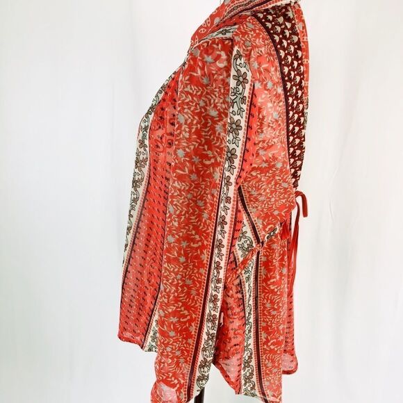 Free People Moonlight Mile Print Penny Georgette - Picture 7 of 8